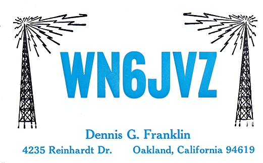 K6DF QSL Card